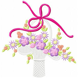Vase For Flowers Embroidery Design 11 Vase For Flowers Embroidery Design 11